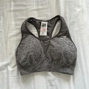 Gymshark Vital Seamless Sports Bra Grey Marl